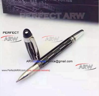 Perfect Replica Knockoff Montblanc StarWalker Black Mystery Rollerball Pens For Sale